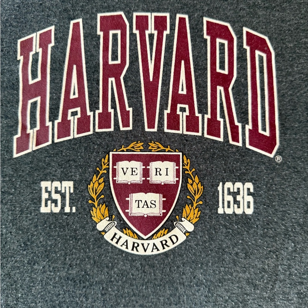 Gildan HARVARD long sleeve pullover shirt Cotton blend Men’s Size M Vintage Y2K - Picture 9 of 10